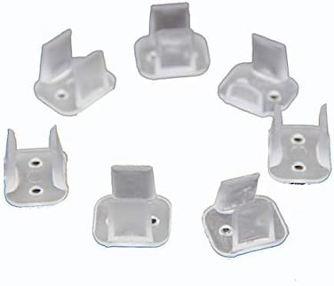 Ledlenser 99 Lighting 200 Pieces LED Neon Mounting Clips,Install Fittings Clips,Fixing Clips Accessories for 6mm 6x12mm Silicone led neon Flex Strip Lighting,Make The neon Signs (6mm.