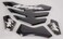 REVSOSTAR 5D Real Carbon Fiber Chrome Decal Sticker Vinyl Decal Emblem Protection Gas Tank Pad for Ninja 250 300 All Series with Keychain.