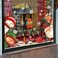 XIMISHOP 82PCS 5 Sheet Christmas Snowflake Window Clings Stickers for Glass, Xmas Decals Decorations Holiday Snowflake Santa Claus Reindeer Decals for Party.