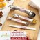 Spring Chef Magnetic Measuring Spoons Set, Dual Sided, Stainless Steel, Fits in Spice Jars, Pink Lemonade, Set of 8.