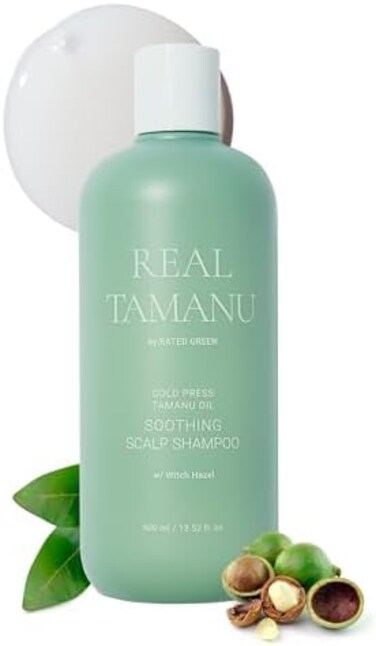 RATED GREEN Tamanu Oil Soothing Scalp Shampoo for Sensitive and Troubled Scalp - 13. 52 fl. Oz. - WomenMen.