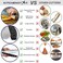 قطاعة بيتزا KitchenStar 18 من شارب، سكين تقطيع من الفولاذ المقاوم للصدأ - نمط هزاز مع غطاء للشفرة، تقطع وتقطع إلى حصص مثالية، آمنة للغسل في غسالة الأطباق - ملحقات فرن بيتزا ممتازة.