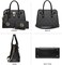 Dasein Women Handbags Top Handle Satchel Purse Shoulder Bag Hobo Bag Work Bag Set 2pcs (DS Black.
