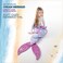 COSUSKET Mermaid Tail Blanket, Mermaid Blanket for Girls, All Seasons Toddler Mermaid Tails Sleeping Bags for Girls, Rainbow Plush Soft Premium Microfiber Colorful Fish Scale Design Snuggle Blanket.