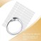 Zonon 6 Sheets Invisible Ring Size Adjuster for Loose Rings, Ring Guard Silicone Ring Size Reducer Loose Rings Tightener, 8 Different Sizes (Transparent.