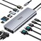 Selore&amp;S-Global USB C Docking Station Dual Monitor,USB C Dual Monitor 2 HDMI Adapter,Triple Display 4K HDMIVGA,14 in 1-3USB3. 02USB2. 0,Gigabit Ethernet,100W PD,SD/TF Card Reader,Type-C Data Transfer,