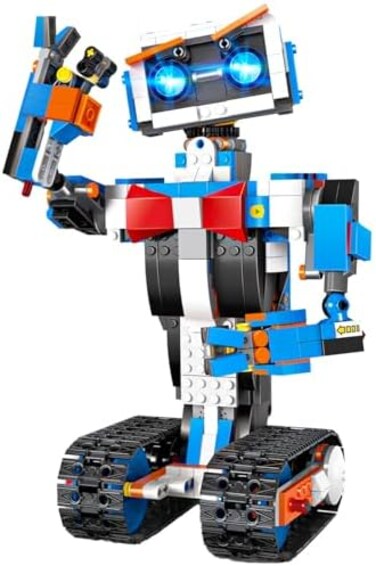 OKK Robot Building Toys for Boys, STEM Projects for Kids Ages 8-12, RemoteAPP Controlled Engineering Learning Educational Coding DIY Building Kit Rechargeable Robot Toy Gifts for Girls (635 Pieces.