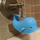 kilomon Bath Spout Cover for Bathtub,Baby Shower Protector Cover A Fun Way to Protects Baby from Bumping Head During Bathing Time Cute Soft Whale Design Making for Enjoyable Safe Baths (1 Pack,Blue.
