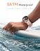 AGPTEK IP68 Waterproof Fitness Tracker Watch Heart Rate Monitor Pedometer Sleep Monitor Smartwatch for Women, Rose Gold, LW11.
