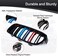 ATPOEN F32 Grille Grill for BMW 4 Series M4 F80 F82 F83 F32 F33 F36 430i 428i 435i 440i 2014 2015 2016 2017 2018 2019 2020 Front Grill Kidney Bumper Double Slats, 2Pcs (M-Color.