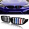 ATPOEN F32 Grille Grill for BMW 4 Series M4 F80 F82 F83 F32 F33 F36 430i 428i 435i 440i 2014 2015 2016 2017 2018 2019 2020 Front Grill Kidney Bumper Double Slats, 2Pcs (M-Color.