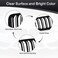 ATPOEN Grille Grill Kidney Compatible with BMW 4 Series 428i 430i 435i 440i M4 F80 F82 F83 F32 F33 F36 2014-2020 Double Slats Front Inserts, 2Pcs(Gloss Black.