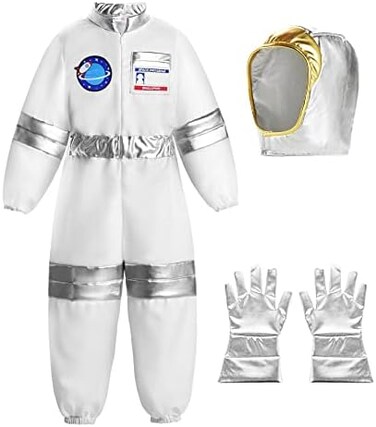 ReliBeauty Boys Astronaut Costume Kids Space Jumpsuit.