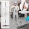 MR.SIGA MR. SIGA Per Hair Removal Rubber Broom with Built in Squeegee, 2 in 1 Floor Brush for Carpet, 62 inch Adjustable Handle, includes One Microfiber Cloth For Floor Dusting.