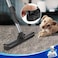 MR.SIGA MR. SIGA Per Hair Removal Rubber Broom with Built in Squeegee, 2 in 1 Floor Brush for Carpet, 62 inch Adjustable Handle, includes One Microfiber Cloth For Floor Dusting.