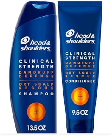 Head &amp; Shoulders HeadShoulders Dandruff Shampoo and Conditioner Set, Clinical Strength, Selenium Sulfide Formula, Dry Scalp Relief with Manuka Honey, Up to 100% Flake Protection, 13. 59. 1 Fl Oz, 2 Pa