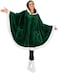 PAVILIA Angel Wrap Hooded Blanket, Wearable Blanket Women, Cozy Poncho Wrap Throw for Adult, Plush Sherpa Fleece Cape Shawl.