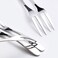 inheming 6Pcs Cocktail Tasting Forks, Mini Fruit Appetizers Forks, Stainless Steel Forks for Escargot, Pastry, Cake.