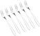 inheming 6Pcs Cocktail Tasting Forks, Mini Fruit Appetizers Forks, Stainless Steel Forks for Escargot, Pastry, Cake.