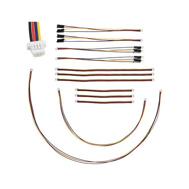 elechawk I2C Qwiic Cable Kit Stemma QT Wire for SparkFun Development Boards Sensor Board Breakout Breadboard 4 Pin Sh1. 0 Connector.