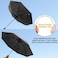 G4Free 46 Inch Travel Compact Folding Umbrella Windproof UPF 50UV Protection Silver Coating Auto Open Close Sun Umbrella.