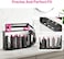 Foho Storage Holder Compatible for Dyson Airwrap Styler, 8-Holes Countertop Bracket Organizer Stand Storage Rack for Hair Curling Iron Wand Barrels Brushes Diffuser Nozzles for Home/Bedroom/Bathroom.