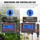 TEKCOPLUS CO2 Controller Carbon Dioxide Monitor Air Quality Monitor CO2 Meter with Day and Night Control Relay Function, NDIR Sensor Probe Cable, CO2 Detector for Green House Grow Room Factory Home Of