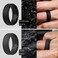 ThunderFit Silicone Wedding Rings for Men Breathable Airflow Inner Grooves, Step Edge Sleek Design Rubber Engagement Bands 8mm Wide 2mm Thick - 1/2/3/4/5/6/7 Variety Multipack.