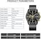 GOLDEN HOUR Mens Watch Fashion Sleek Minimalist Quartz Analog Mesh Stainless Steel Waterproof Chronograph Watches for Men with Auto Date.