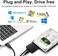 EYOOLD SATA to USB 3. 0 Adapter, External Hard Drive Converter Cable for 2. 5" 3. 5" HDD, SSD with Power Supply.