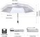 G4Free 46 Inch Travel Compact Folding Umbrella Windproof UPF 50UV Protection Silver Coating Auto Open Close Sun Umbrella.