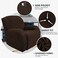 JIVINER 4 Pieces Recliner Chair Covers Stretch Recliner Covers Soft Couch Cover Slipcovers Furniture Protector with Elastic Bottom for Kids, Dogs (Recliner, Coffee.