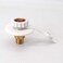 kipa RV City Water Fill Inlet Flange Brass RV Water Hookup Connector FPT 1/2" Female Thread 3" Flange White, with Check Valve backflow Preventer in City Water Connection.