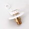 kipa RV City Water Fill Inlet Flange Brass RV Water Hookup Connector FPT 1/2" Female Thread 3" Flange White, with Check Valve backflow Preventer in City Water Connection.
