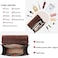 Cnoles Leather Backpack Purse For Women Fashion Ladies Vintage Bag Casual School College Travel Backpacks Bookbag.