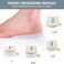 Sumifun Heel Lift, 4-Layer 1 Inch Gel Shoe Lifts for Women Uneven Legs, Adjustable Orthopedic Heel Lifts for Heel Pain and Leg Length Discrepancy, Heel Wedge Inserts 1/4" 1/2" 3/4" (Size S, 1 Pair.