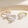 EAMTI 3. 5CT 925 Sterling Silver Rings Cushion Cut Cubic Zirconia CZ Engagement Rings Wedding Bands for Women Promise Rings for Her Size 3-13.