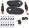 TIOIT Flush Hood Latch and Pin Kit - Black，Universal Racing Car Hood Pin Engine Bonnet Latch Lock Kit.