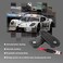 TIOIT Flush Hood Latch and Pin Kit - Black，Universal Racing Car Hood Pin Engine Bonnet Latch Lock Kit.