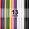 XSEINO HTV Heat Transfer Vinyl for T-Shirts 12"x10" - 12 Pack Iron On for Cricut - 9 Assorted Colors (Total 12inx10ft.