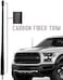 Votex - 13 3/4 Inch Rubber Antenna fits Ford F-150F-250F-350F-450F-550Bronco Accessories - USA Stainless Steel Threading - Black Carbon Fiber Trim - Tuned Internal Copper Coil.