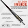 Votex - 13 3/4 Inch Rubber Antenna fits Ford F-150F-250F-350F-450F-550Bronco Accessories - USA Stainless Steel Threading - Black Carbon Fiber Trim - Tuned Internal Copper Coil.