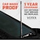 Votex - 13 3/4 Inch Rubber Antenna fits Ford F-150F-250F-350F-450F-550Bronco Accessories - USA Stainless Steel Threading - Black Carbon Fiber Trim - Tuned Internal Copper Coil.