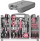 Hi-Spec 54 Piece Pink HomeOffice Tool Kit Set. General DIY RepairMaintenance Hand Tools with Hammer, Pliers, ScrewdriverHex Key Sets. Complete in a Storage Box Carry Case.