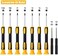 HKIDEE 15 in 1 Torx Screwdriver Set with T3 T4 T5 T6 T8 T10 Security Torx screwdriver and ESD tweezers, Magnetic Screwdrivers Precision Repair Kit for Xbox, iPhone, PS4, Macbook, Watch, Electronics.