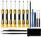 HKIDEE 15 in 1 Torx Screwdriver Set with T3 T4 T5 T6 T8 T10 Security Torx screwdriver and ESD tweezers, Magnetic Screwdrivers Precision Repair Kit for Xbox, iPhone, PS4, Macbook, Watch, Electronics.