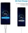 Umefly 4 Inch USB C Cord Short 5 Pack Durable USB A to USB Type C Cable Fast Charging for Charging Station Compatible with Samsung Galaxy Note 10 20 S10 S20 A20 Plus LG (White.