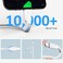 Umefly 4 Inch USB C Cord Short 5 Pack Durable USB A to USB Type C Cable Fast Charging for Charging Station Compatible with Samsung Galaxy Note 10 20 S10 S20 A20 Plus LG (White.