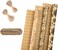 RUSPEPA Wrapping Paper Rolls with Tags, Stickers and Jute String - 17 inches x 10 feet per Roll, Total of 3 Rolls, Flowers.