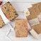 RUSPEPA Wrapping Paper Rolls with Tags, Stickers and Jute String - 17 inches x 10 feet per Roll, Total of 3 Rolls, Flowers.